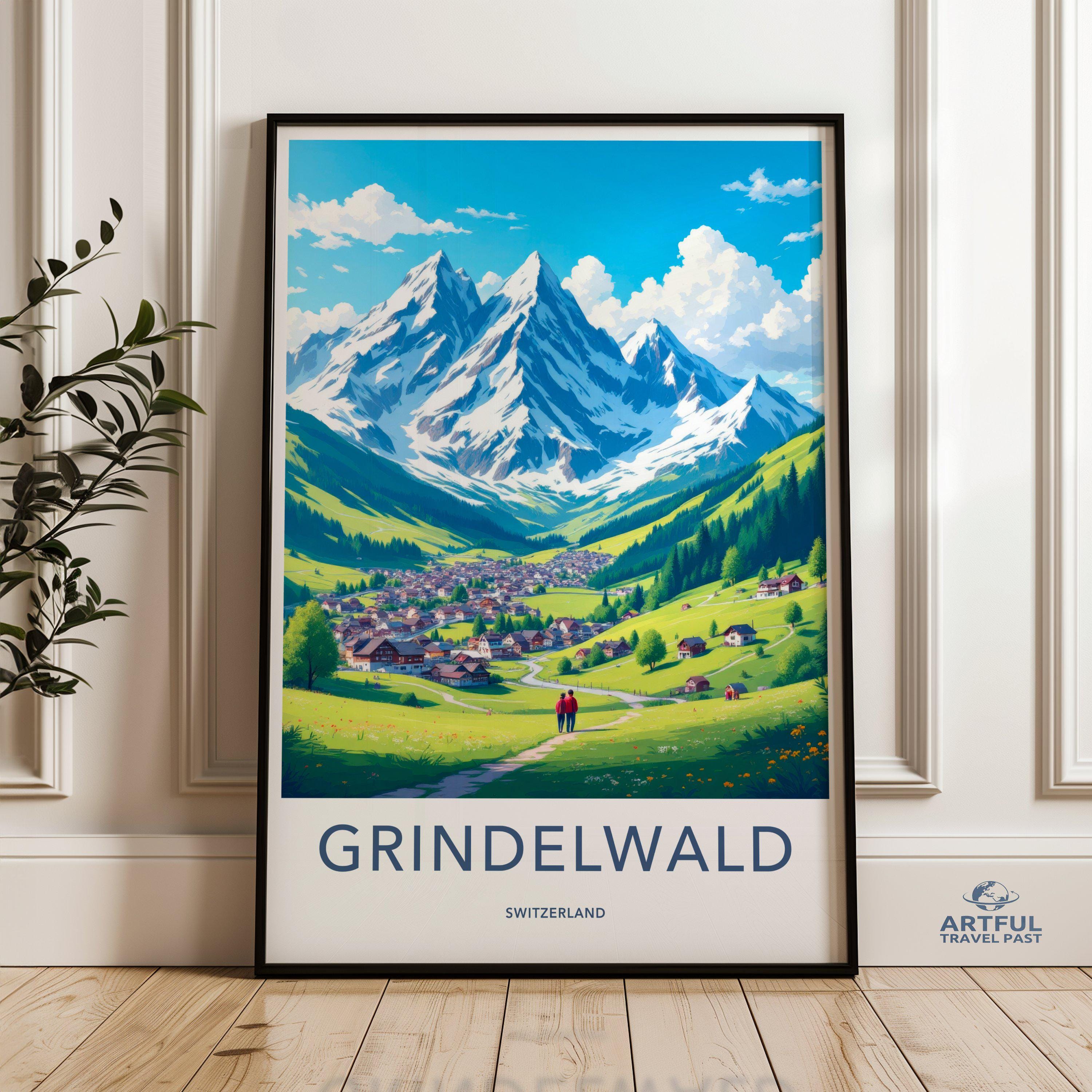 ralph a clevengers　氷山のポスターart美術グリーンランド自然 グリンデルワルト スイス ウォールアートプリント、山の風景ウォール