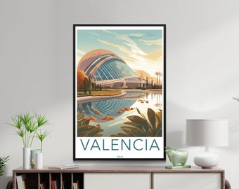 Valencia_Spain Wall Art, Printable Wall Art, Digital Download, Vacation Decor, Spain Poster, Spain Artwork