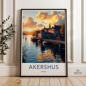 Akershus Norway Wall Art, Traveling Norway Poster, Scenic Norway Photography Print, Norwegian Landscape Art Print