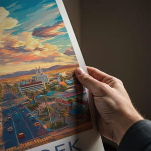 Windhoek Namibia Wall Art, Cityscape Print, Sunset Urban Decor, Colorful Landscape Poster, Home Office Decor, Namibia Travel Gift image 7