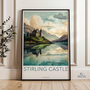 Stirling Castle Wall Art, Scotland Landscape Print, Historic Castle Poster, Scottish Highlands Decor, Architectural Wonder Print