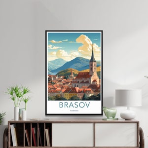 Brasov_Romania Wall Art, Printable Wall Art, Digital Download, Brasov Poster, Travel Poster, Romania Gift, Brasov Print