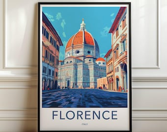 Florence Cathedral Wall Art, Duomo di Firenze Print, Italy Travel Poster, Historic Europe Decor, Florence Cityscape Artwork
