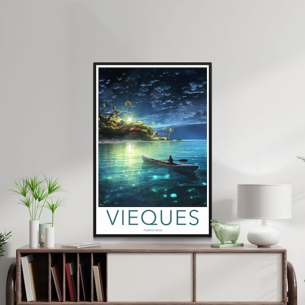 Vieques_Puerto Rico Wall Art, Travel Print, Vacation Gift, Printable Wall Art, Digital Download, Vieques Poster, Caribbean Printable