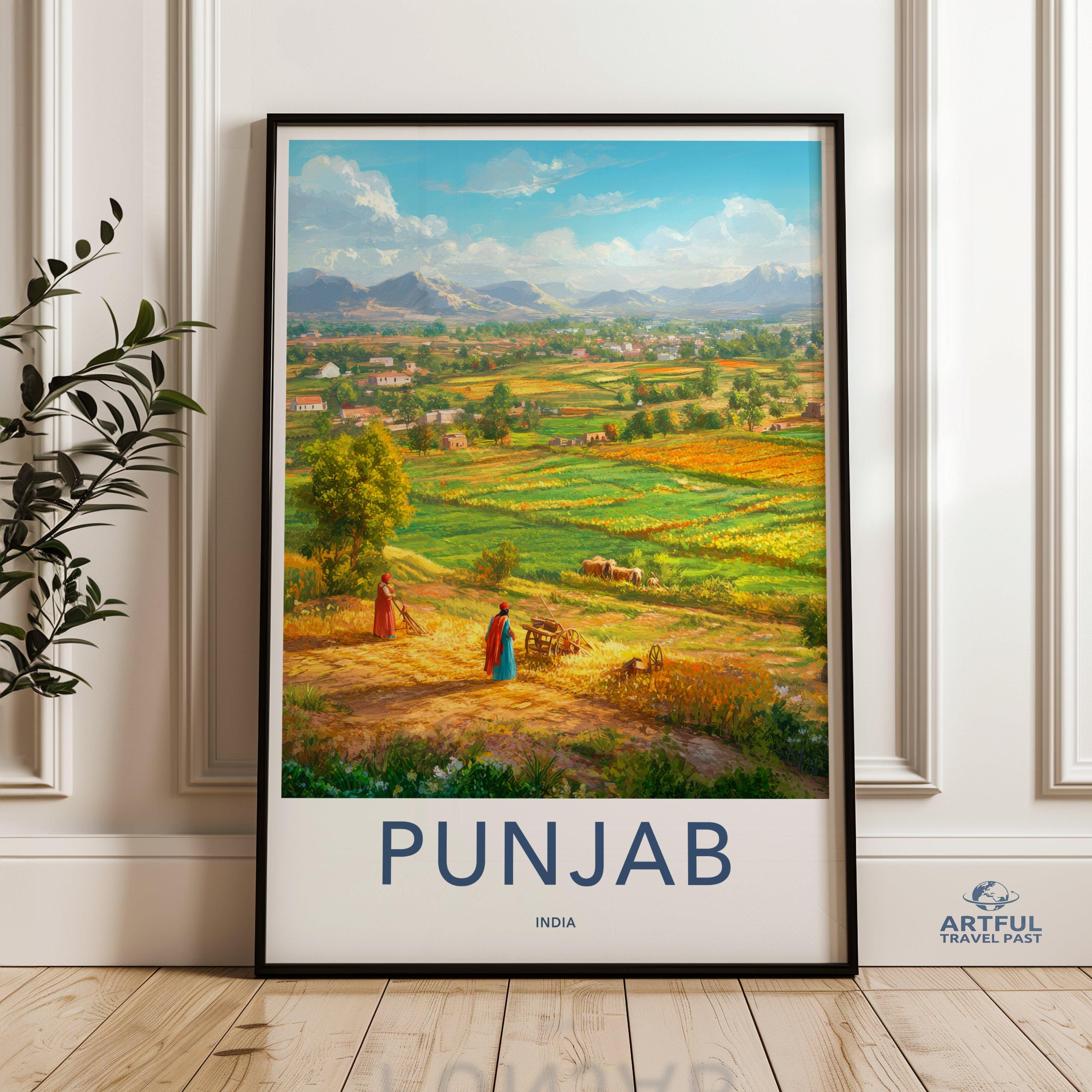 Indian village scene - Etsy Canada, حجم الصورة 3000x3000