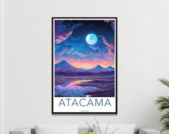 Atacama_Chile, Chile Poster, Chile Art Print, Gift For Chile Lover, Chilean Gifts