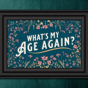 What&#39;s My Age Again by Blink 182 Lyrics Digital Art Print | Printable | Instant Download | Gift for home | Emo, Goth, Alt, Pop Punk, Vintage