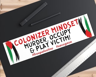 100% proceeds donated to Palestine/free Palestine decal/Gaza/Palestine bumper sticker/free Palestine sticker/Palestine laptop sticker