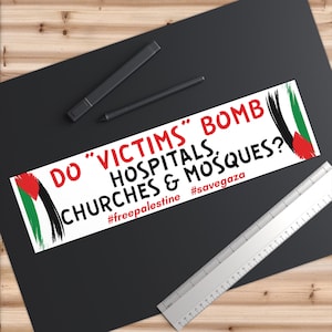 100% proceeds donated to Palestine/free Palestine decal/Gaza/Palestine bumper sticker/free Palestine sticker/Palestine laptop sticker