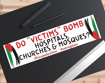 100% proceeds donated to Palestine/free Palestine decal/Gaza/Palestine bumper sticker/free Palestine sticker/Palestine laptop sticker