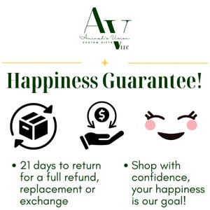 100 percent guarantee money back if you are not happy