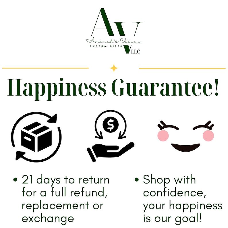 100 percent guarantee money back if you are not happy