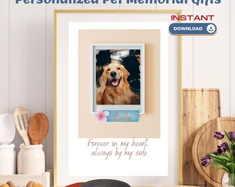 Printable Pet Memorial Card: Personalized Pet Loss Keepsake (Digital Download)