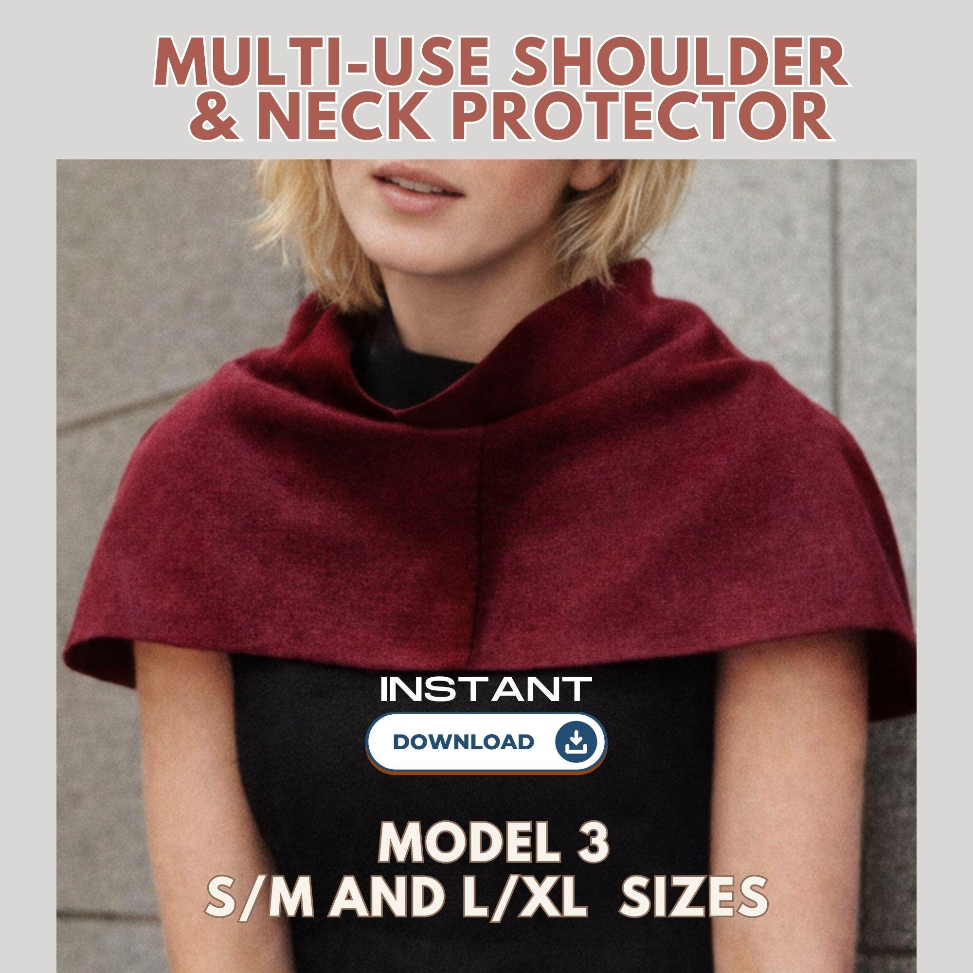 Neck & Shoulder Protector Sewing Pattern PDF, Easy Neck Warmer Pattern ...