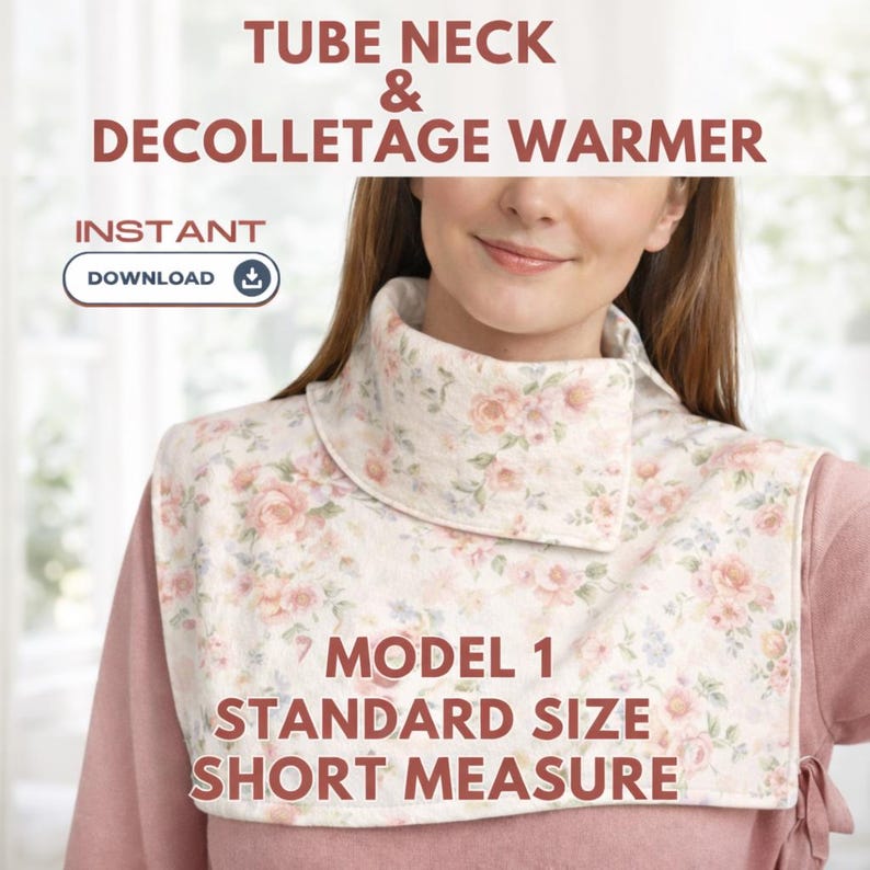 Neck Protection Pattern Neck & Shoulder Protector Sewing Pattern PDF, Easy Neck Warmer Pattern ...
