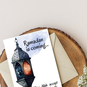 Biglietto di auguri Ramadan, ramadan mubarak, Stampa islamica per Ramadan, carta stampabile Ramadan, Download istantaneo, Ramadan Kareem
