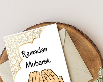 Ramadan Greeting Card, ramadan mubarak, Islamic Print for Ramadan, Ramadan Printable Card, Instant Download, Ramadan Kareem