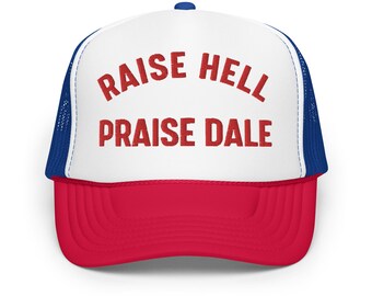 Raise Hell Praise Dale truckerpet, Racing Trucker Hat, Race Day Trucker Hat, Dale Earnhardt Trucker Hat, Trendy Trucker Hat,