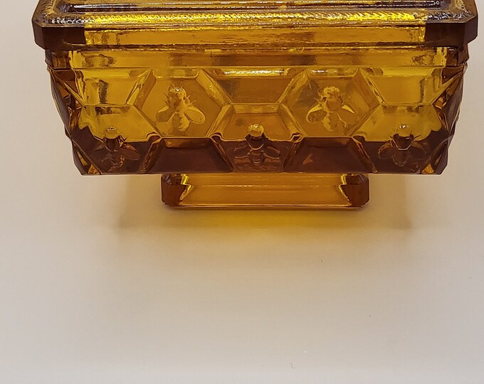 VTG Fenton Honey Bee Candy Dish Etsy