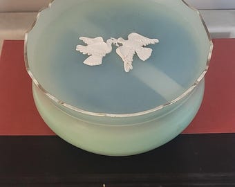 Vintage Avon Rapture Perfume Powder Jar. Includes everything.