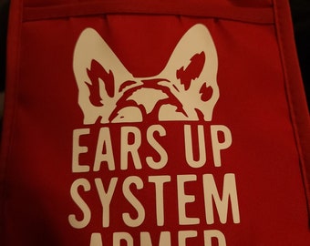 German Shepherd Ears Armed pot holder