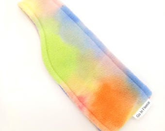 141 designs, Plush Pastel fleece ear warmer, headband, earring, head scarf, cold weather accessory, hockey, skiing, skating, cheering