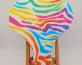 Zebra STREAKSKIN, plush bike seat cover, customizable for anything on wheels, fun styles for active attitudes, life's waiting, ride on!