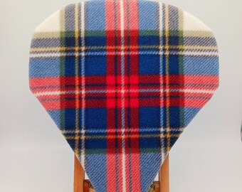 Plaid STREAKSKIN, plush bike seat cover, customizable for anything on wheels, fun styles for active attitudes, life's waiting, ride on!
