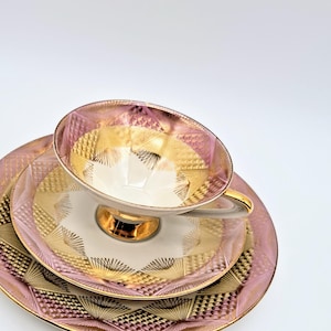 Oscar Schaller vintage porcelain coffee cup collector&#39;s cup collector&#39;s set collector&#39;s trio stamp 1950-1990.