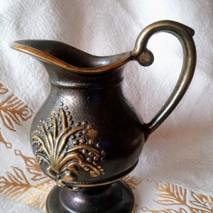 cruche/cruche à lait en bronze vintage image 1