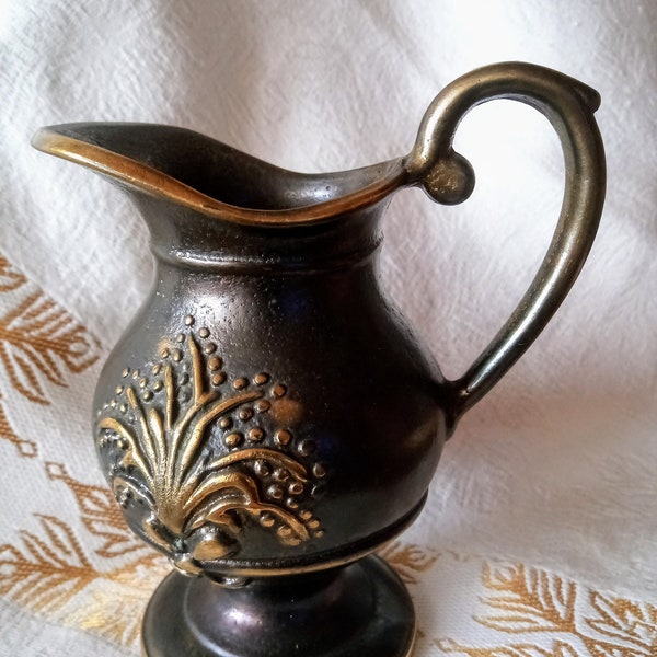Vintage Krug/Milchkännchen aus Bronze