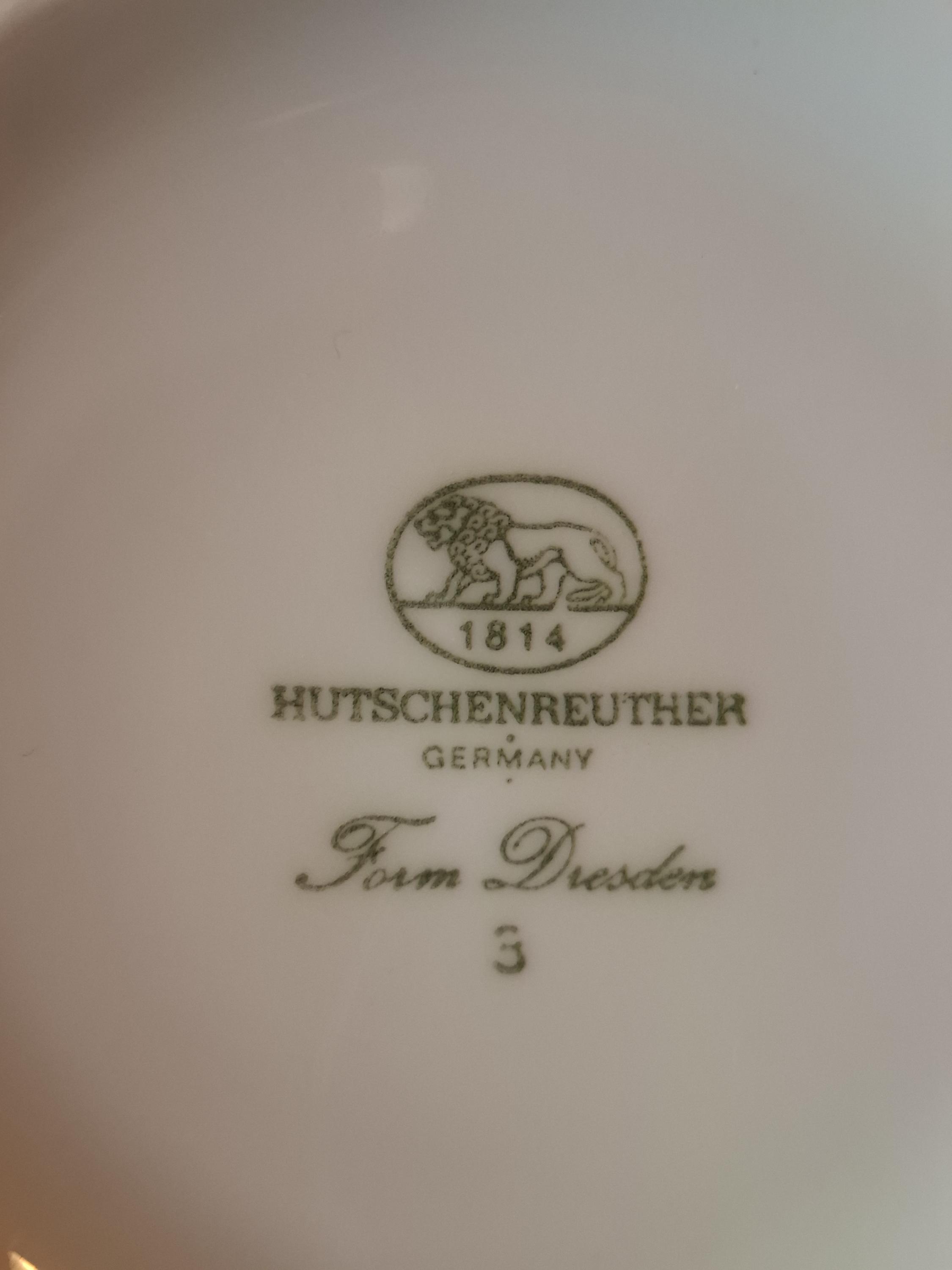 Hutschenreuther Porcelain Coffee Pot, Germany. Dresden Shape. Mark