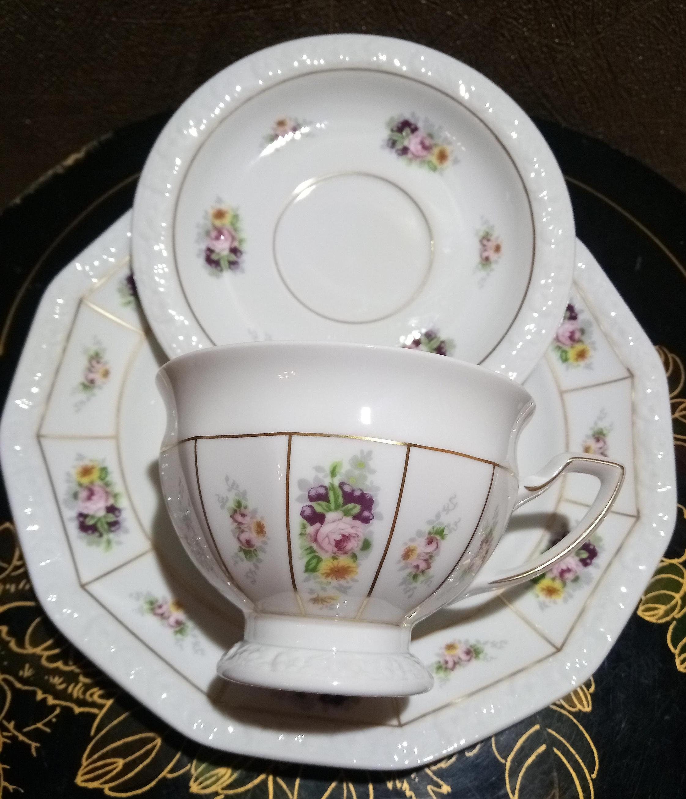 Rosenthal Porcelain Collector's Cup and Saucer Set. Rosenthal Classic Rose Maria