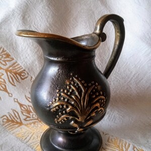 cruche/cruche à lait en bronze vintage image 3
