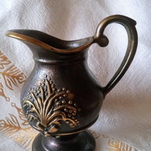 cruche/cruche à lait en bronze vintage image 2