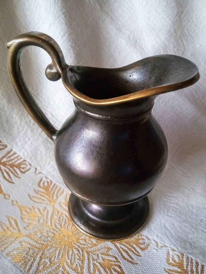 cruche/cruche à lait en bronze vintage image 6