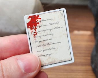 In My Restless Dreams... Mary&#39;s Letter Matte Vinyl Sticker / Custom Silent Hill Video Game Art