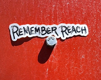 Remember Reach Matte Vinyl Sticker / Custom Halo Video Game Art