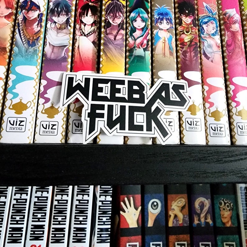 Weeb as F*ck Matte Vinyl Sticker / Custom Anime & Manga Art - Etsy