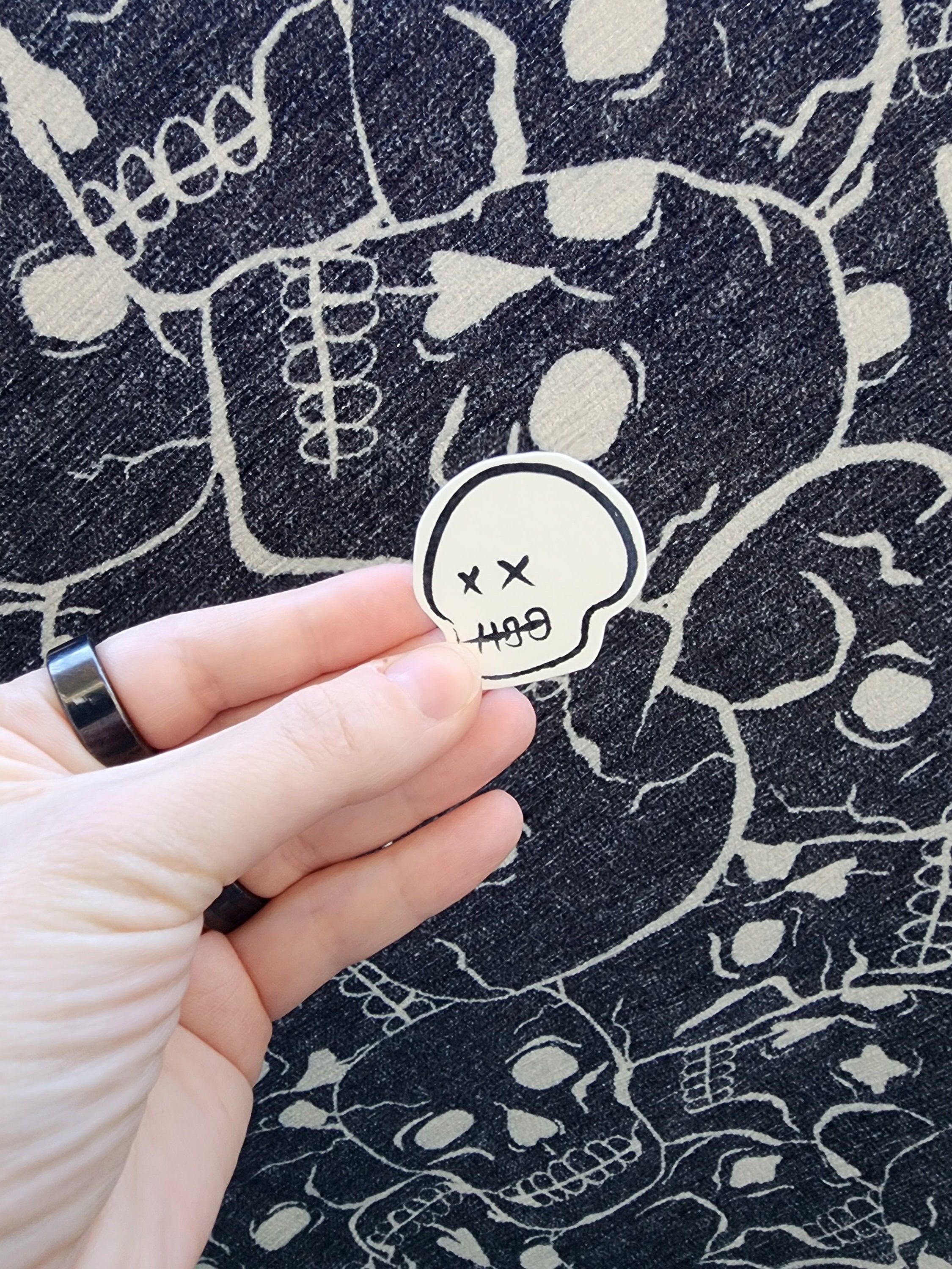 Sam Porter Bridges Skull Temporary Tattoo / Custom Death Stranding Video Game Art