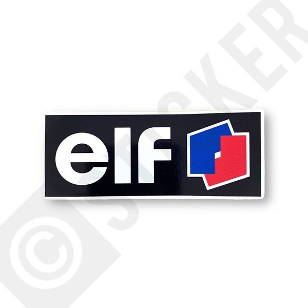 ELF Sticker Classic Car Racing Retro Vintage Oil Motorbike Rally 9.5cm