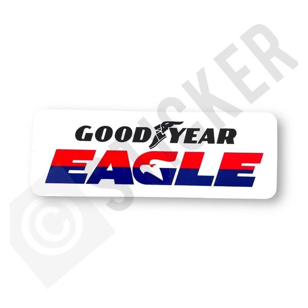 Vintage Goodyear Eagle Sticker - 14cm 1960’s - 70s UV Protected Tire Tyres Custom Car Muscle VW Decal