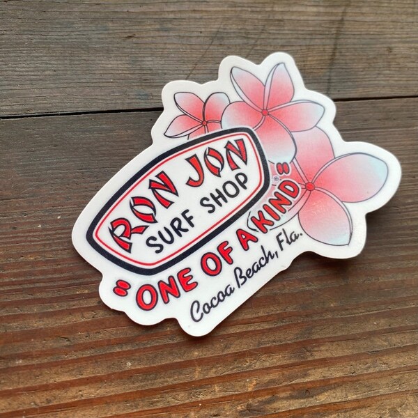 Ron Jon Surf Shop Sticker Lilly Design - 11cm Wide - Gloss UV Protected