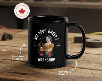 Women in Trades Mug Electrician Coffee Cup Female Gift Handywoman Present Blue Collar Woman Jane of All Trades Funny Work Mug for Her
