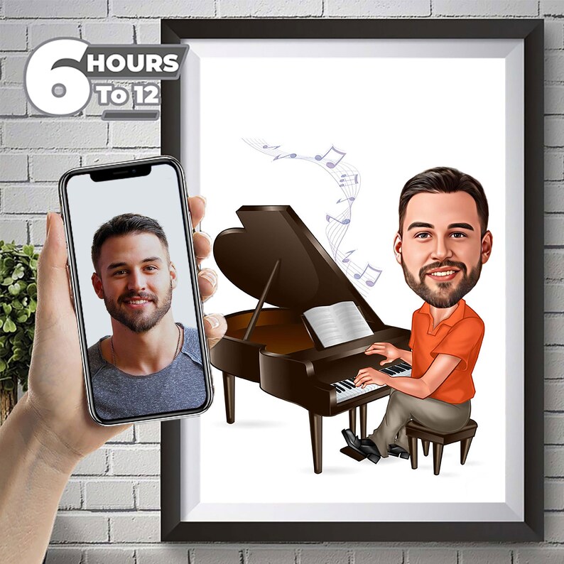 Personalized Funny Golfer Caricature Art, Golf Gift for Men, Funny ...