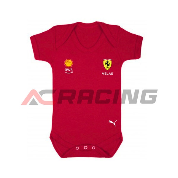 Ferrari Formula One F1 Baby Grow Vest Bodysuit