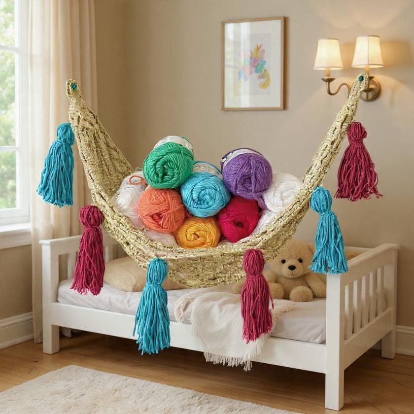 30 Crochet Hammock Patterns for Home, Pets, and Playful Storage 19 Crochet Fisherman Hammock Pattern PDF, Hanging Storage Net