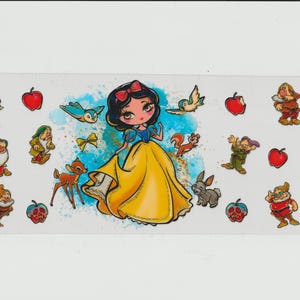 UV DTF 16oz Cup Wrap, Ready To Apply Full Color Transfers, Waterproof, Ready To Ship,  Libbey Glass Can