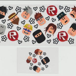 UV DTF 16oz Cup Wrap, Ready To Apply Full Color Transfers, Waterproof, Ready To Ship,  Libbey Glass Can