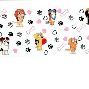 UV DTF 16oz Cup Wrap, Ready To Apply Full Color Transfers, Waterproof, Ready To Ship,  Libbey Glass Can